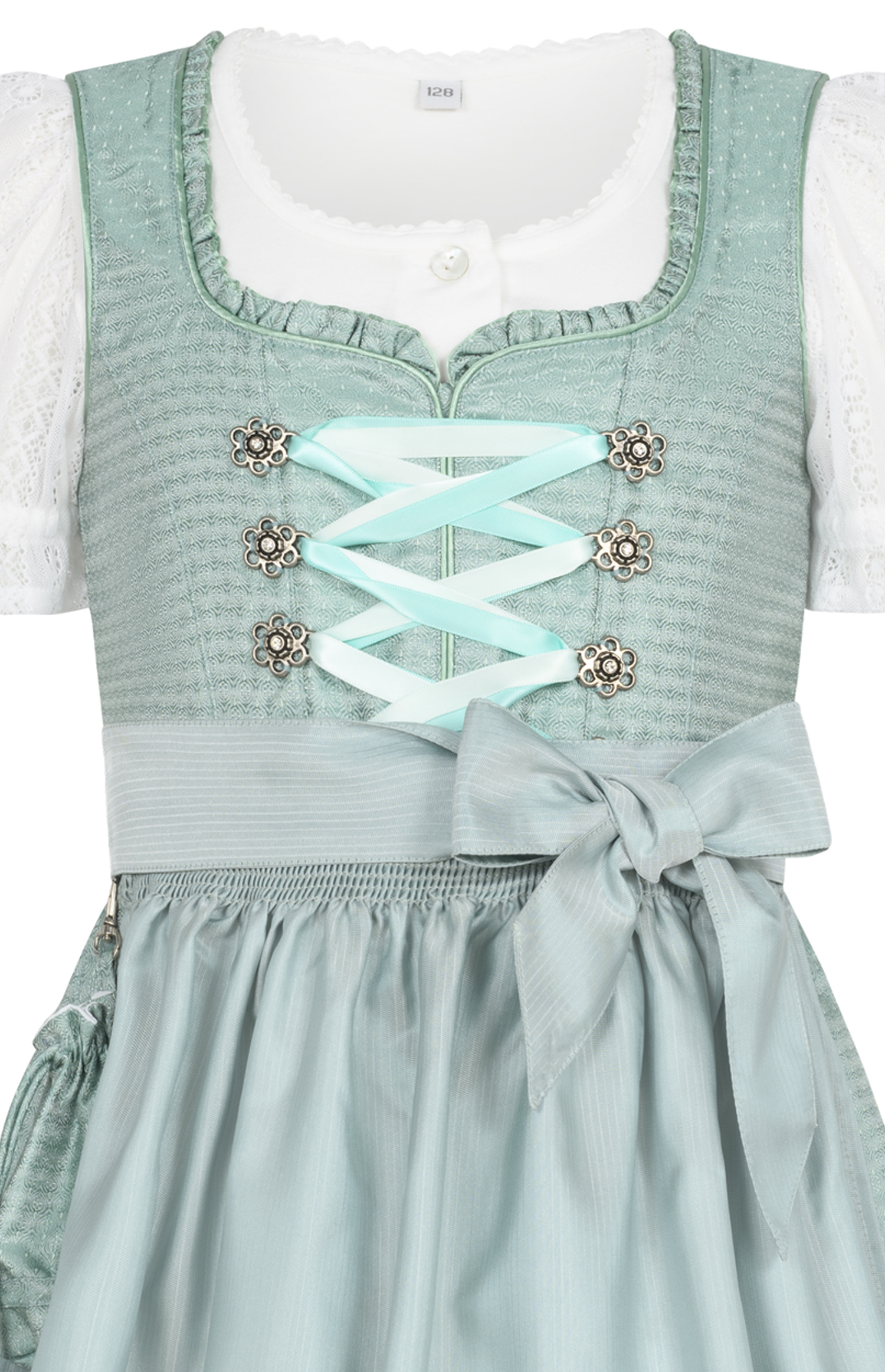 Kinderdirndl Gabrina in Grün von Nübler