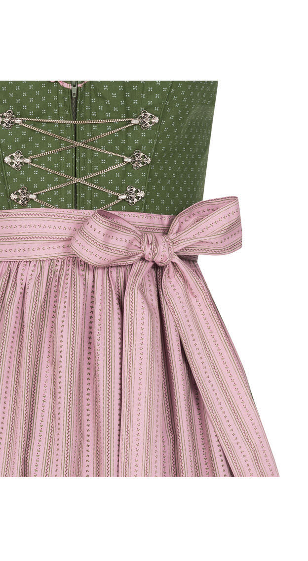 Langes Dirndl Thea in Oliv von Nübler