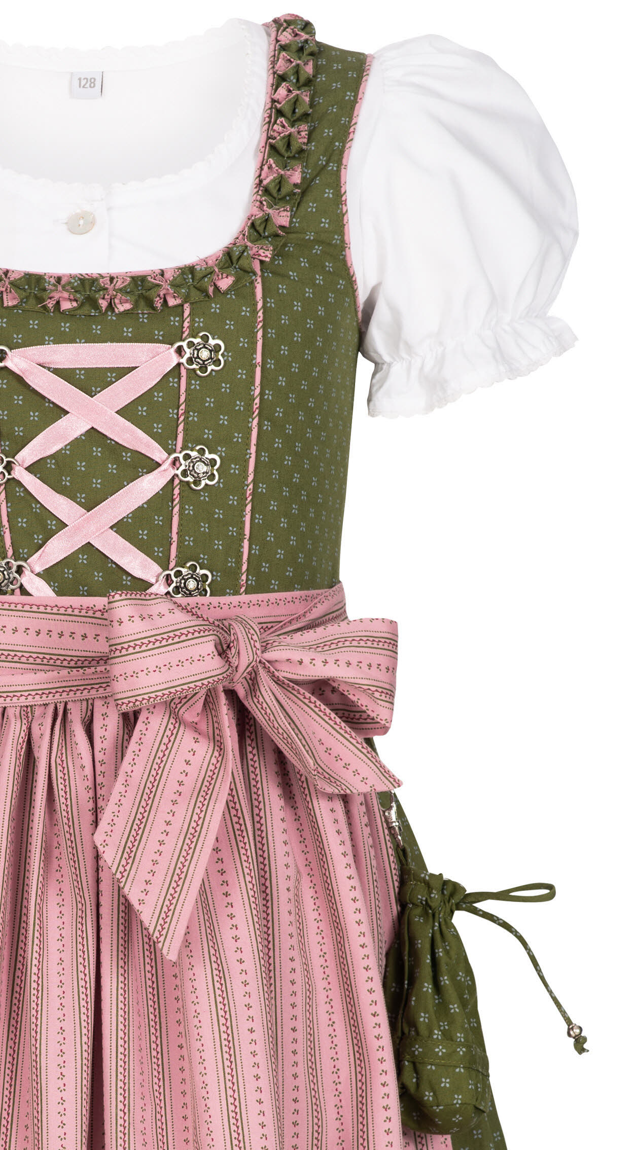 Kinderdirndl 3-teilig Nabilia in Grün von Nübler