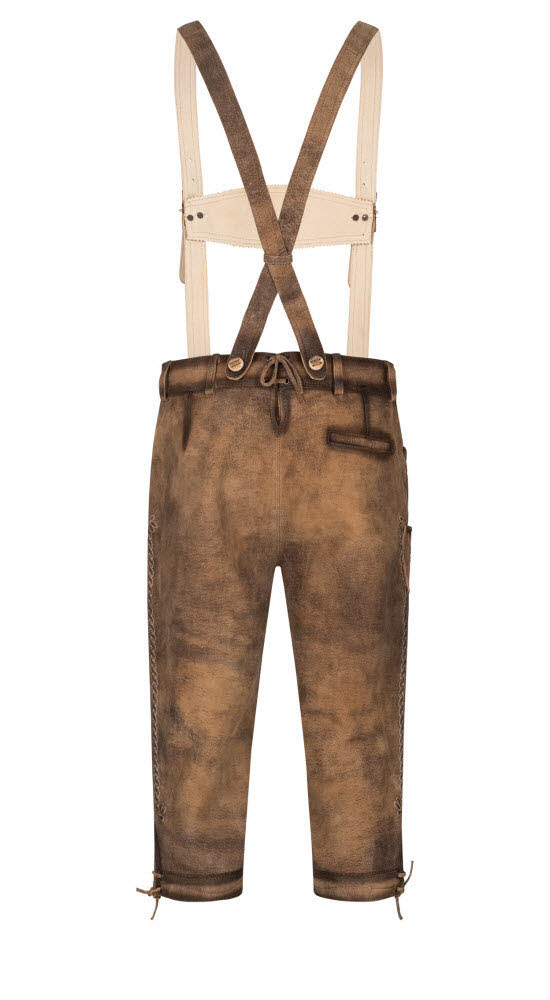 Lederhose Kniebund Schorsch in Braun von Nübler
