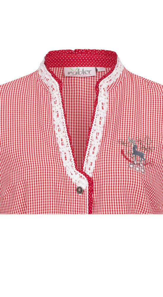 Trachtenbluse kurzar Sandy in Rot