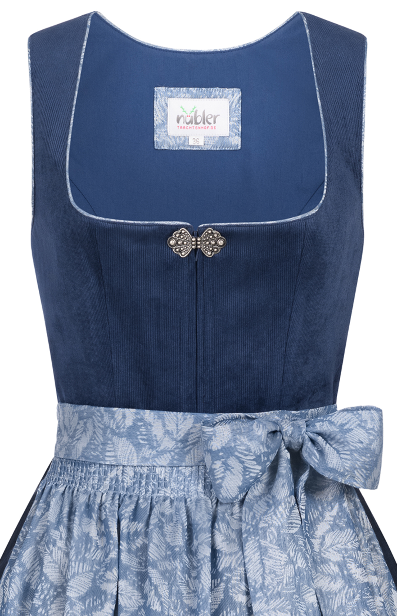 Midi Dirndl Gemma in Blau von Nübler