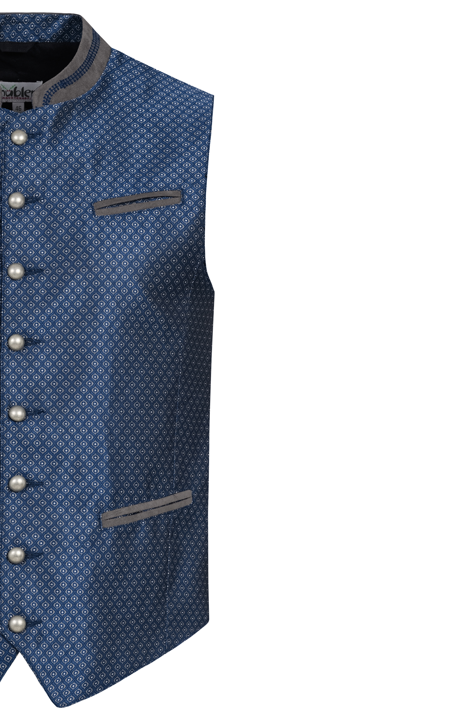 Trachtenweste Ebrahim in Blau von Nübler