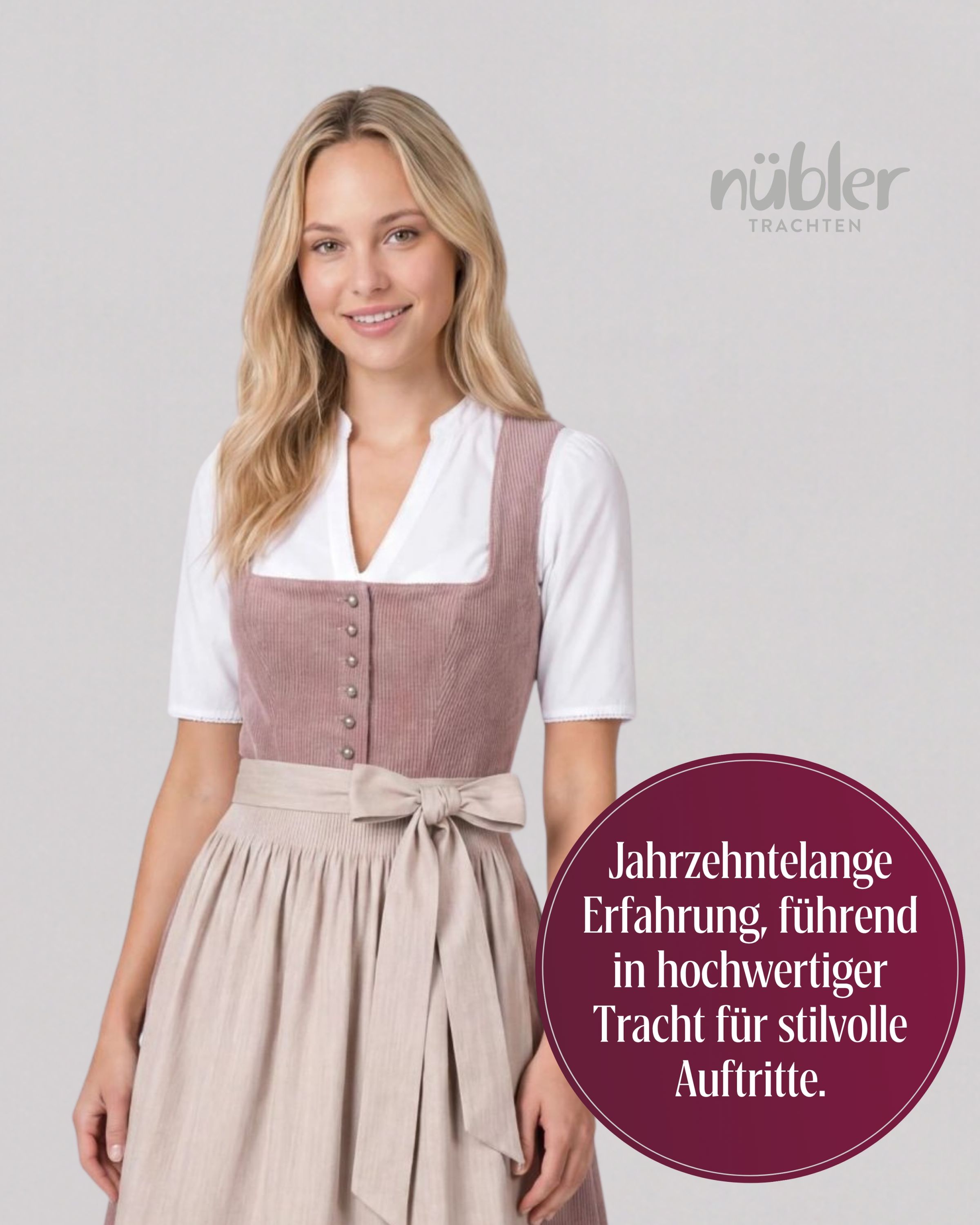 Midi Dirndl Kira in Rose