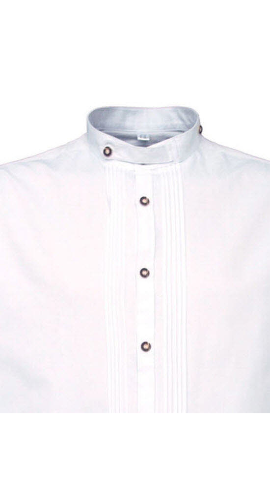 Trachtenhemd Langarm Extra Ole in Weiß von OS-Trachten
