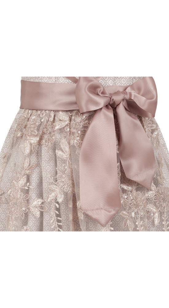 Kinderdirndl 3-teilig Stella in Taupe von Nübler