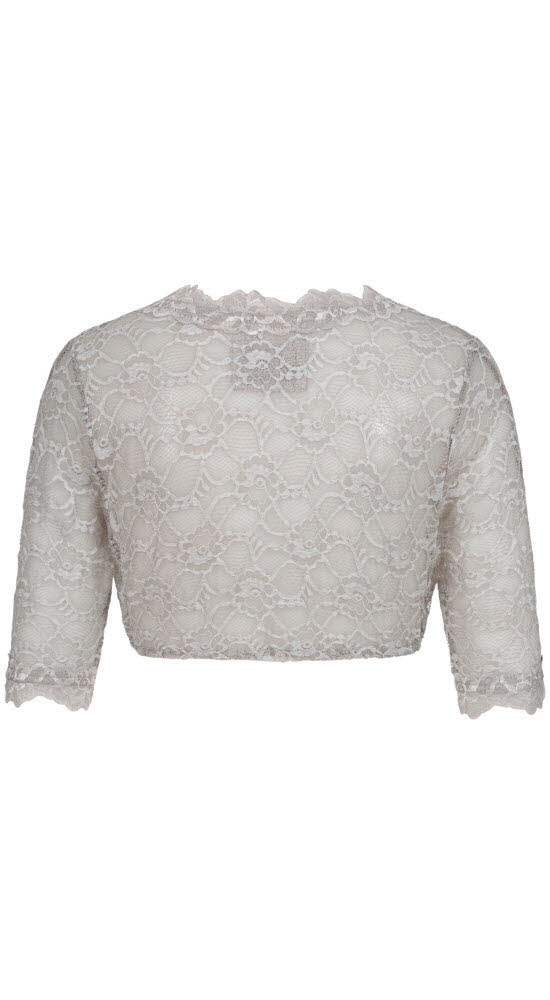 Dirndlbluse 3/4 Arm Laura in Silber von Nübler
