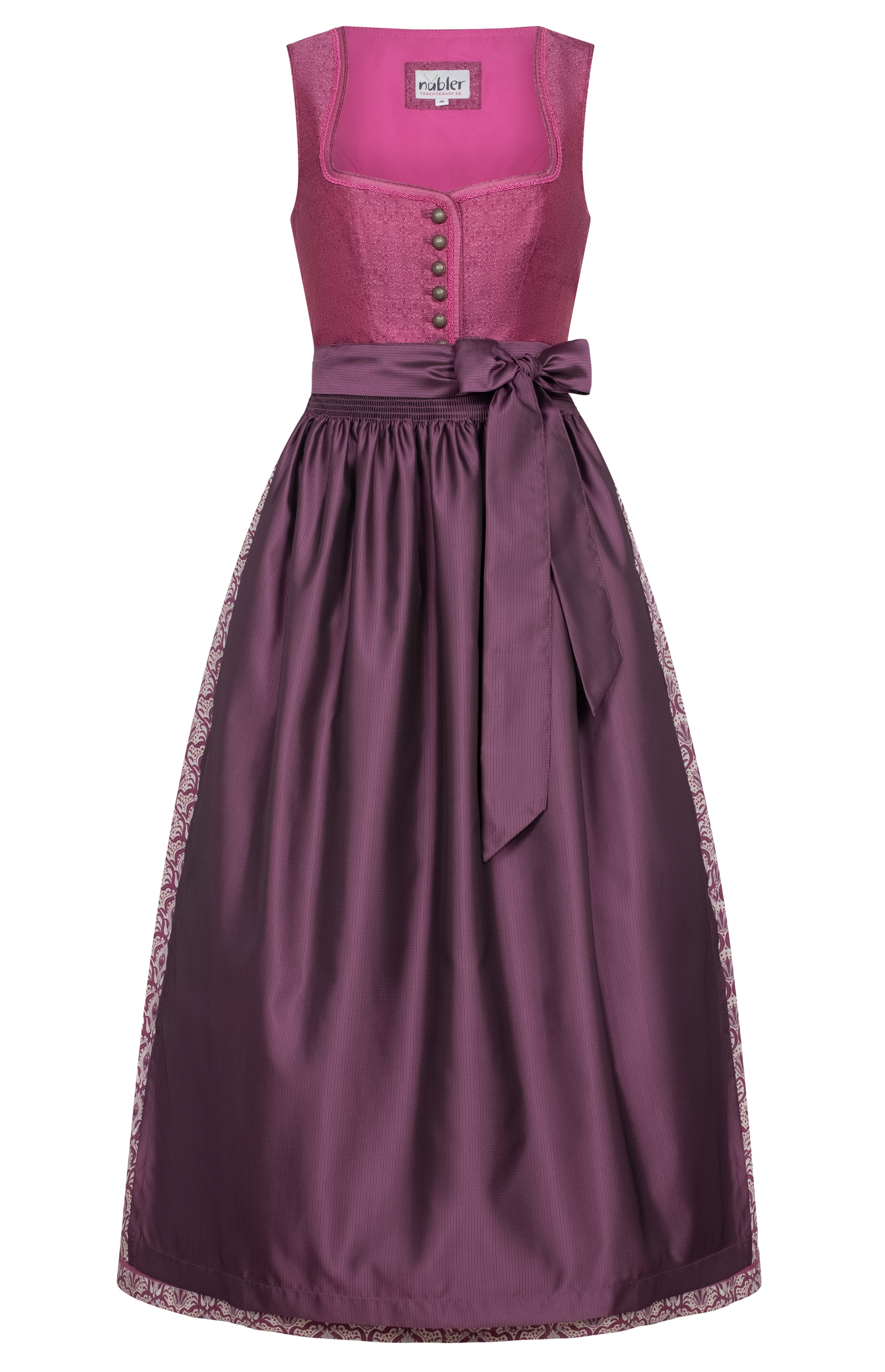 Dirndl Lang Gerit in Beere von Nübler