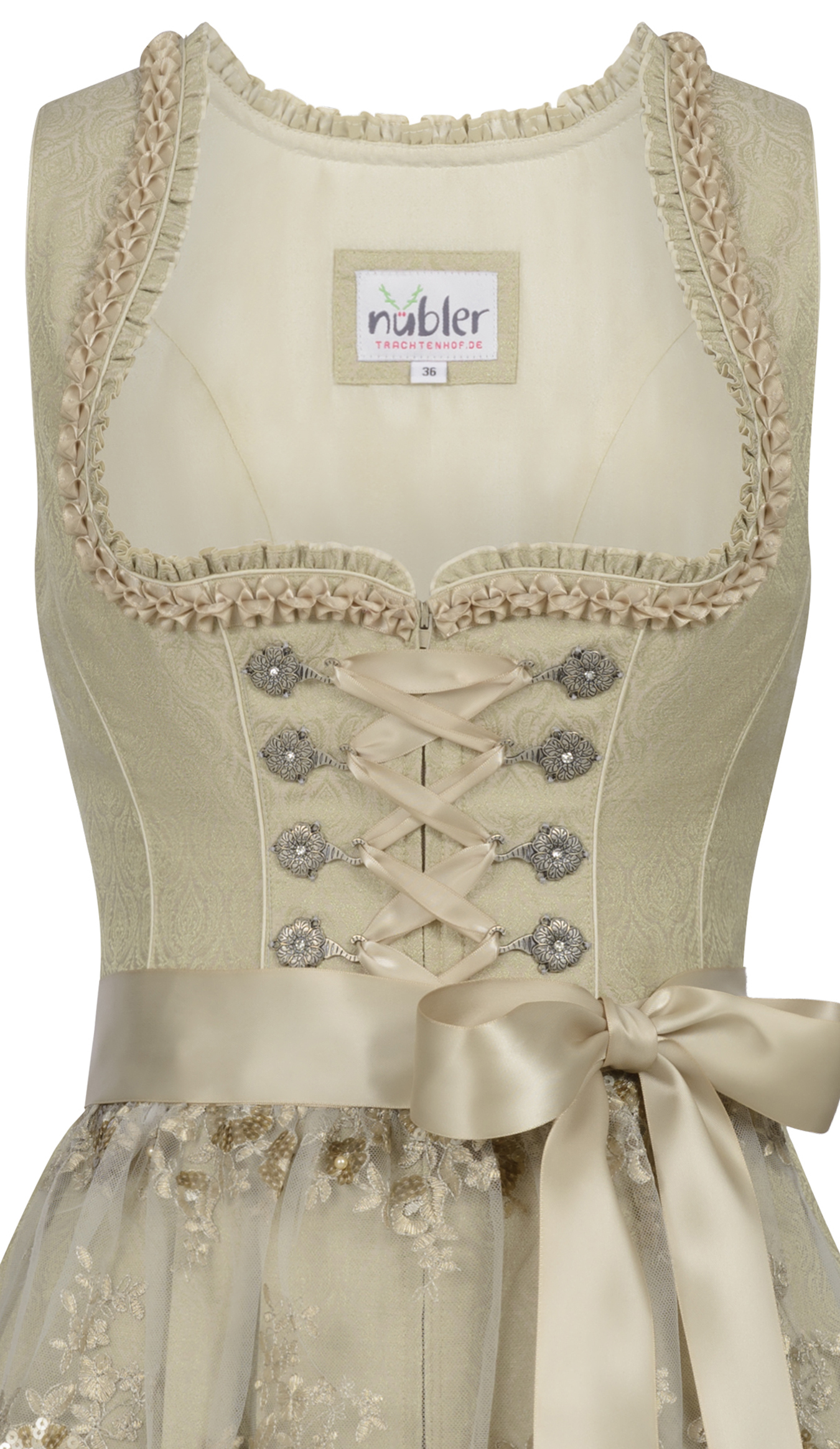 Mini Dirndl Gerhild in Kiwi von Nübler