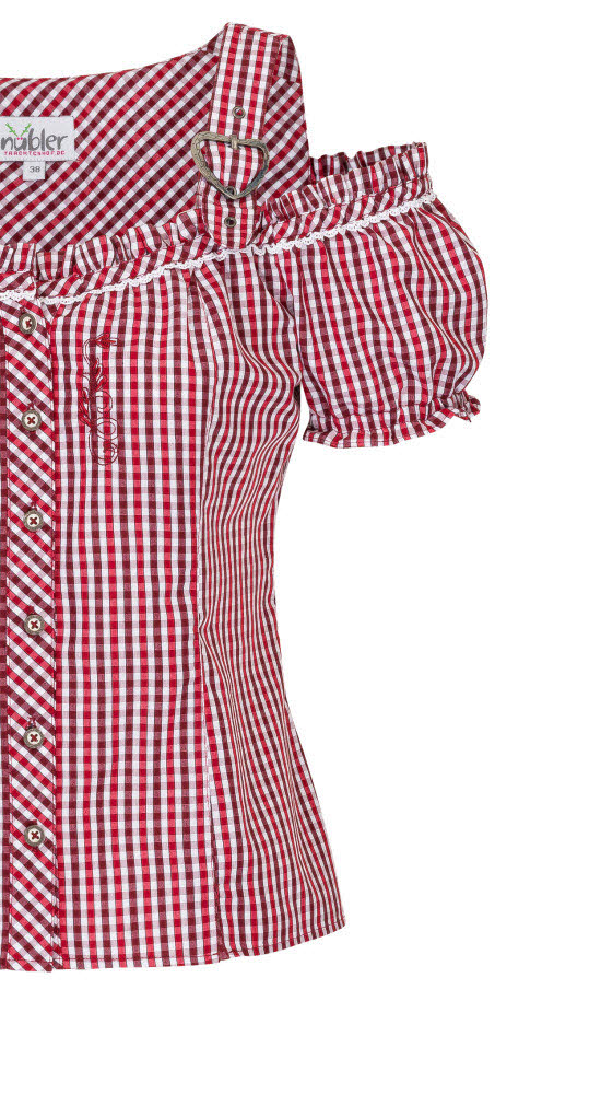Miederbluse Herta in Rot von Nübler