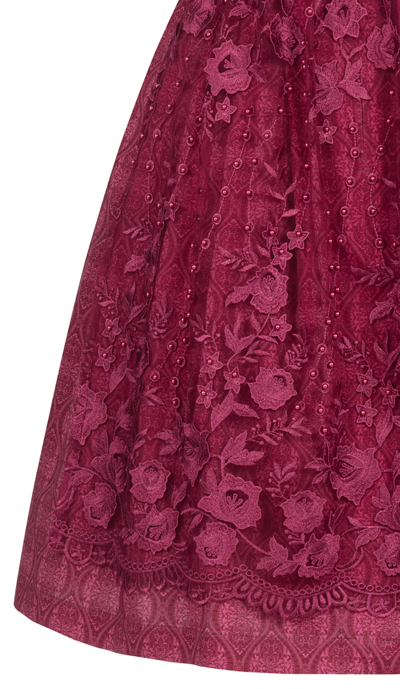 Midi Dirndl Gundi in Beere von Nübler
