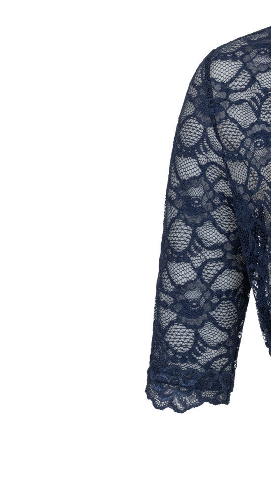 Dirndlbluse 3/4 Arm Laura in Marine von Nübler