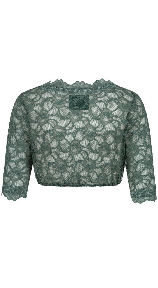 Dirndlbluse 3/4 Arm Laura in Grün von Nübler