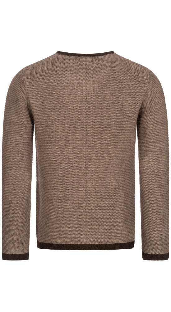 Trachtenstrickjacke Langarm Ignaz in braun von Nübler