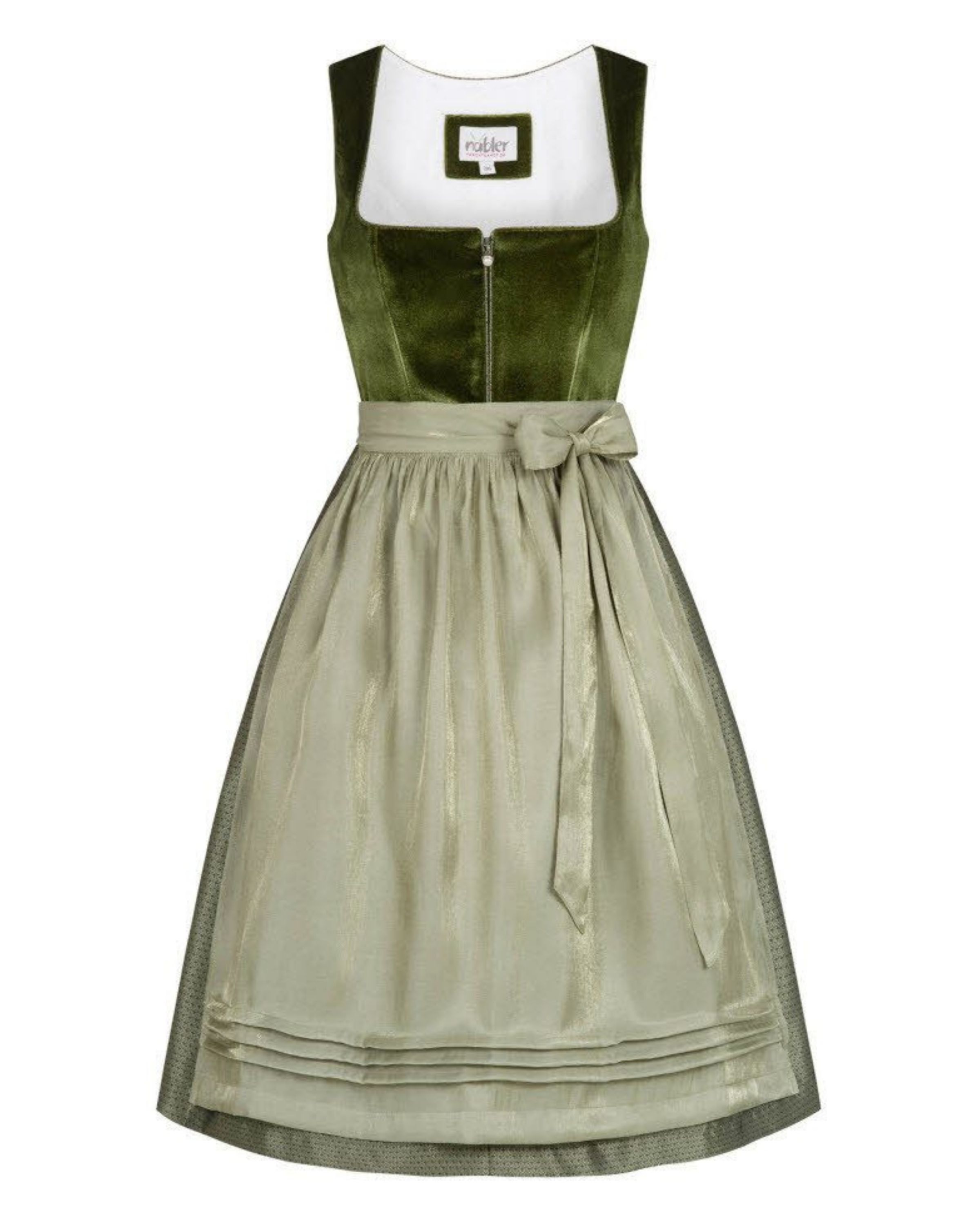 Midi Dirndl Kamila in Grün von Nübler