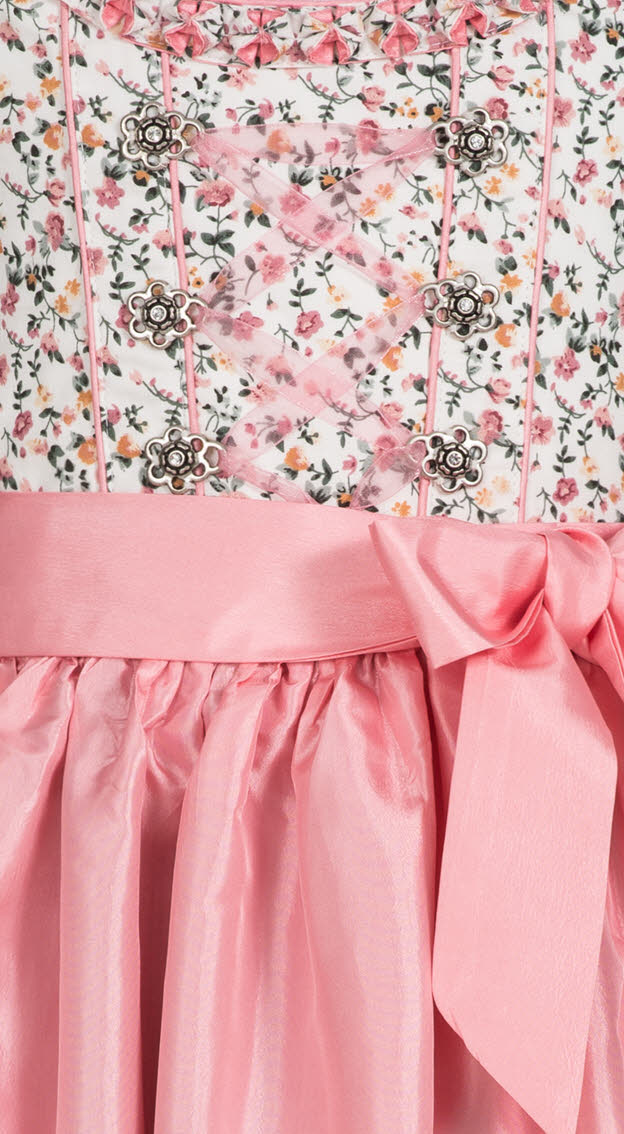 Mädchen Dirndl im traditionellen Stil Kinder Trachten, Weiß