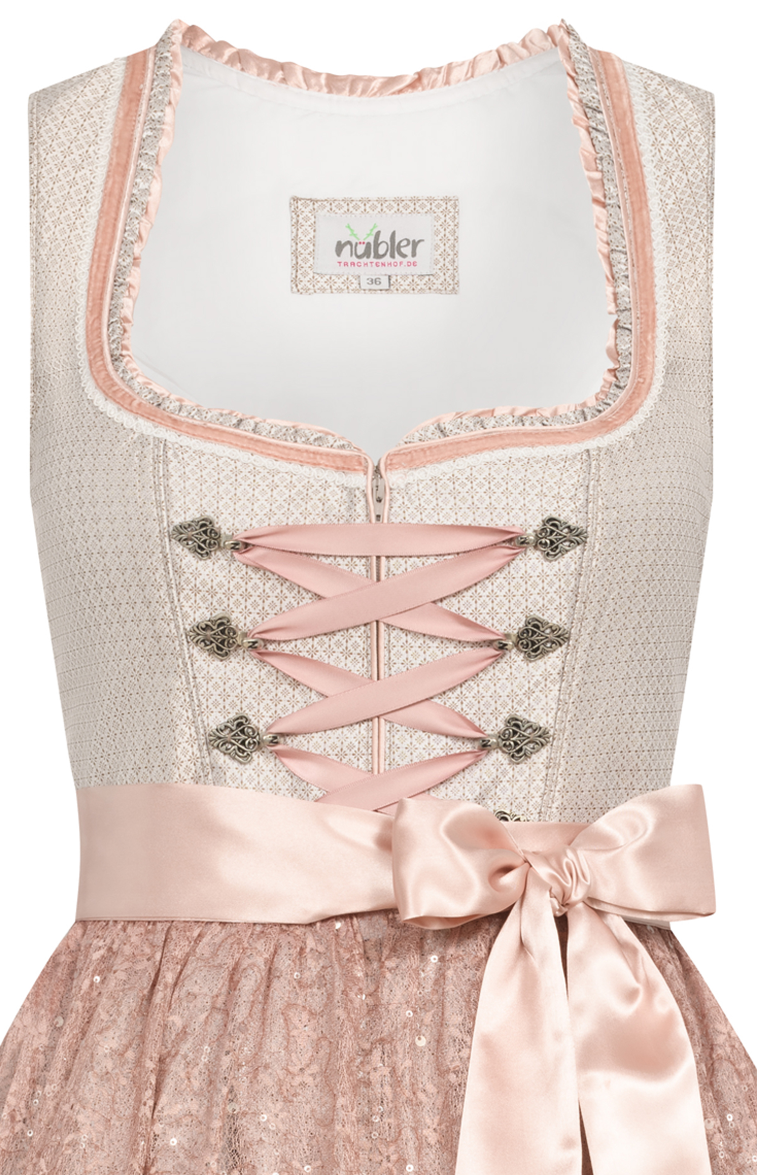Mini Dirndl Lina in Taupe von Nübler
