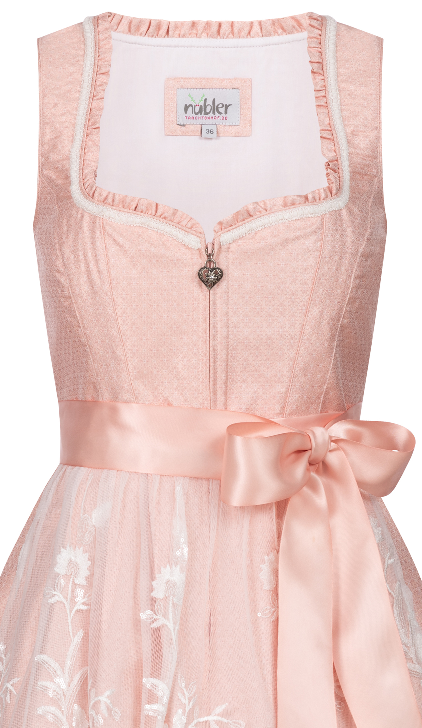 Mididirndl Gardi in Peach von Nübler