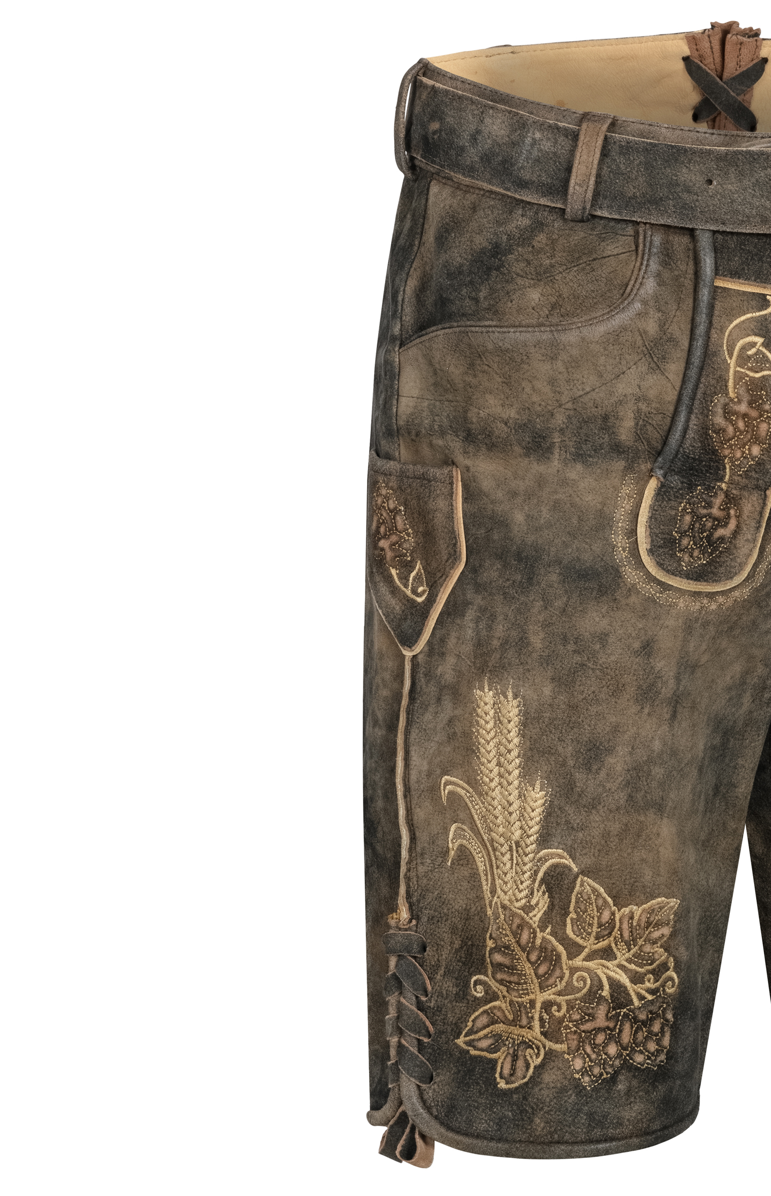 Lederhose kurz Kuno Smoke