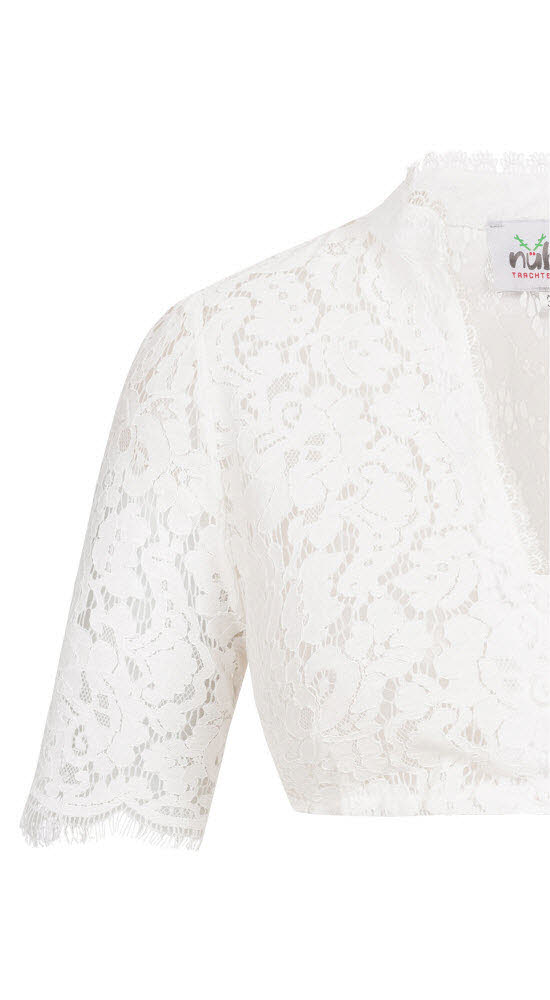 Dirndlbluse Kurzarm Melani in Creme von Nübler Größe 32