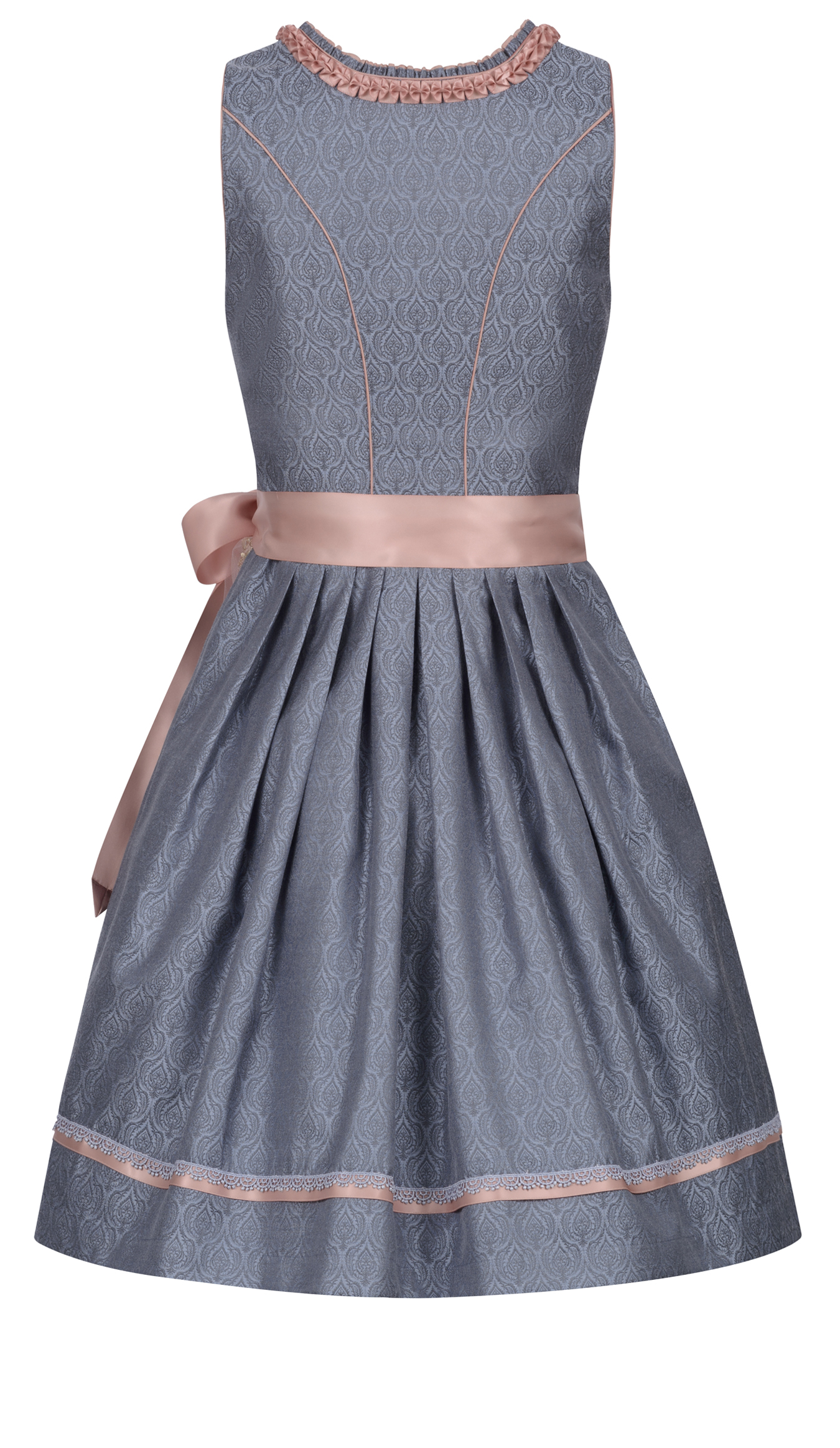 Mini Dirndl Gerhild in Rauchblau von Nübler