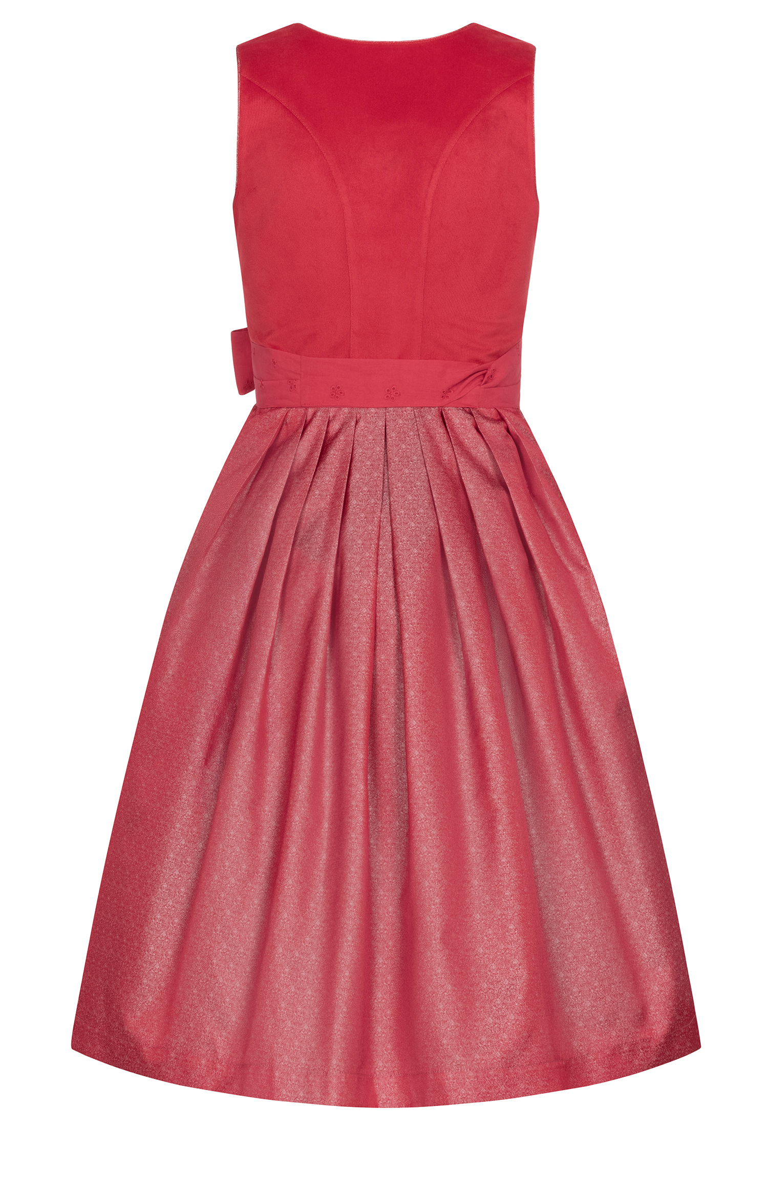 Midi Dirndl Babette in Rubinrot von Nübler
