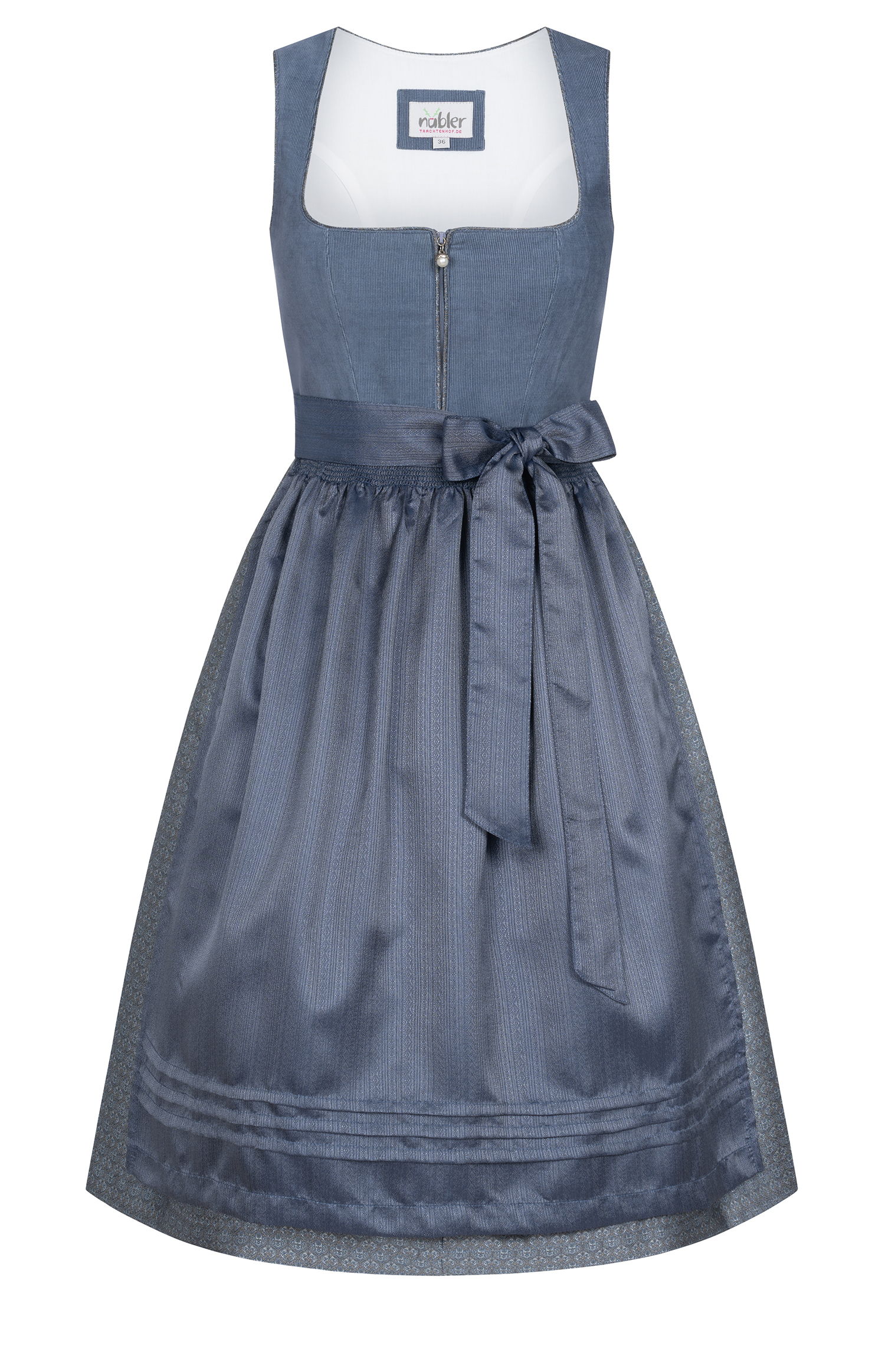 Midi Dirndl Sarah in Taubenblau von Nübler