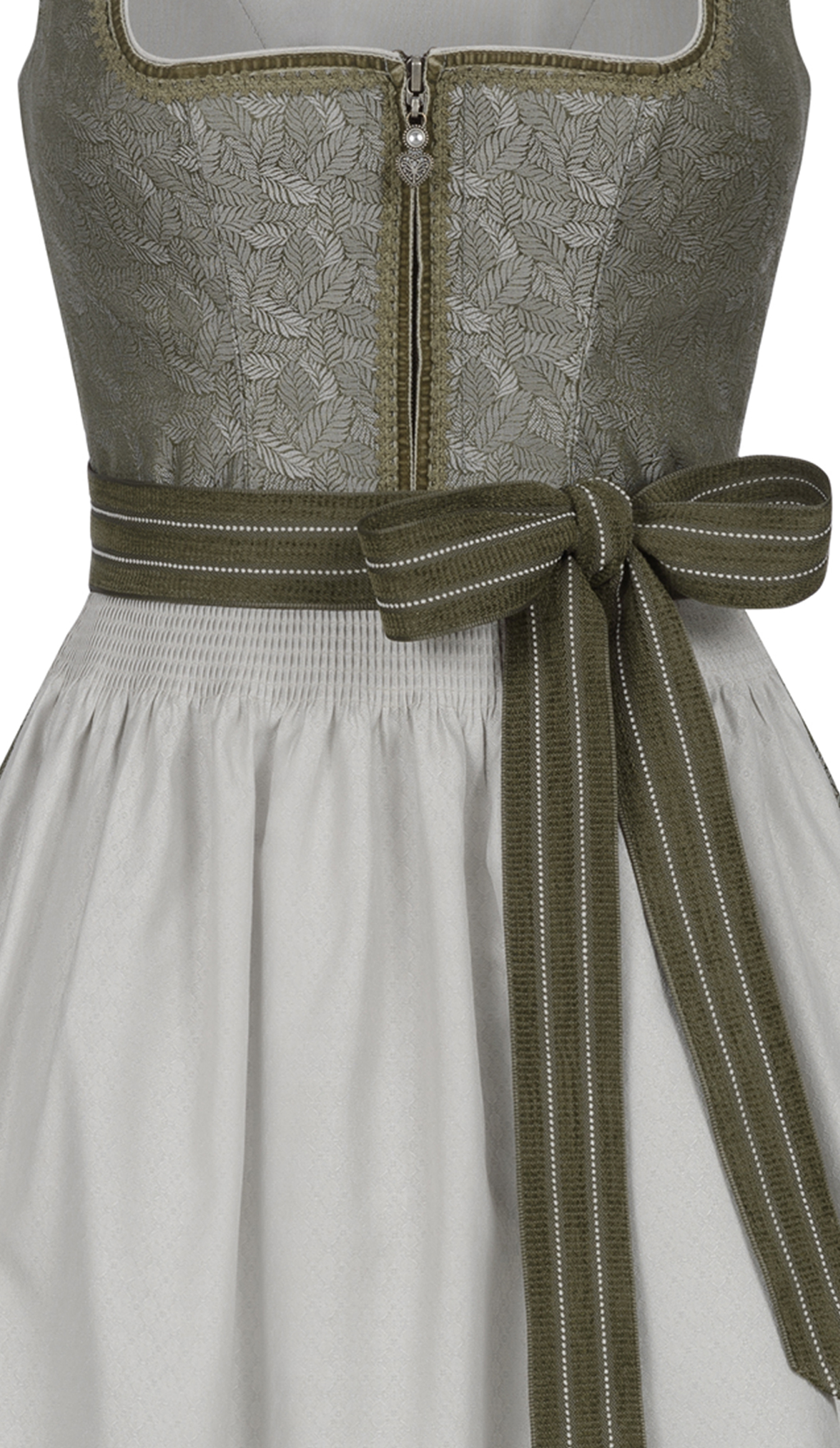 Midi Dirndl Gabriela in Oliv von Nübler