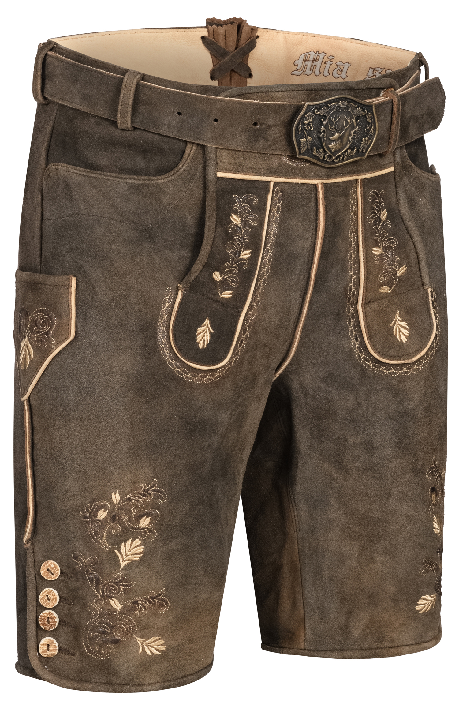 Lederhose Arnold in Mocca von Nübler Lederhose Arnold in Mocca von Nübler