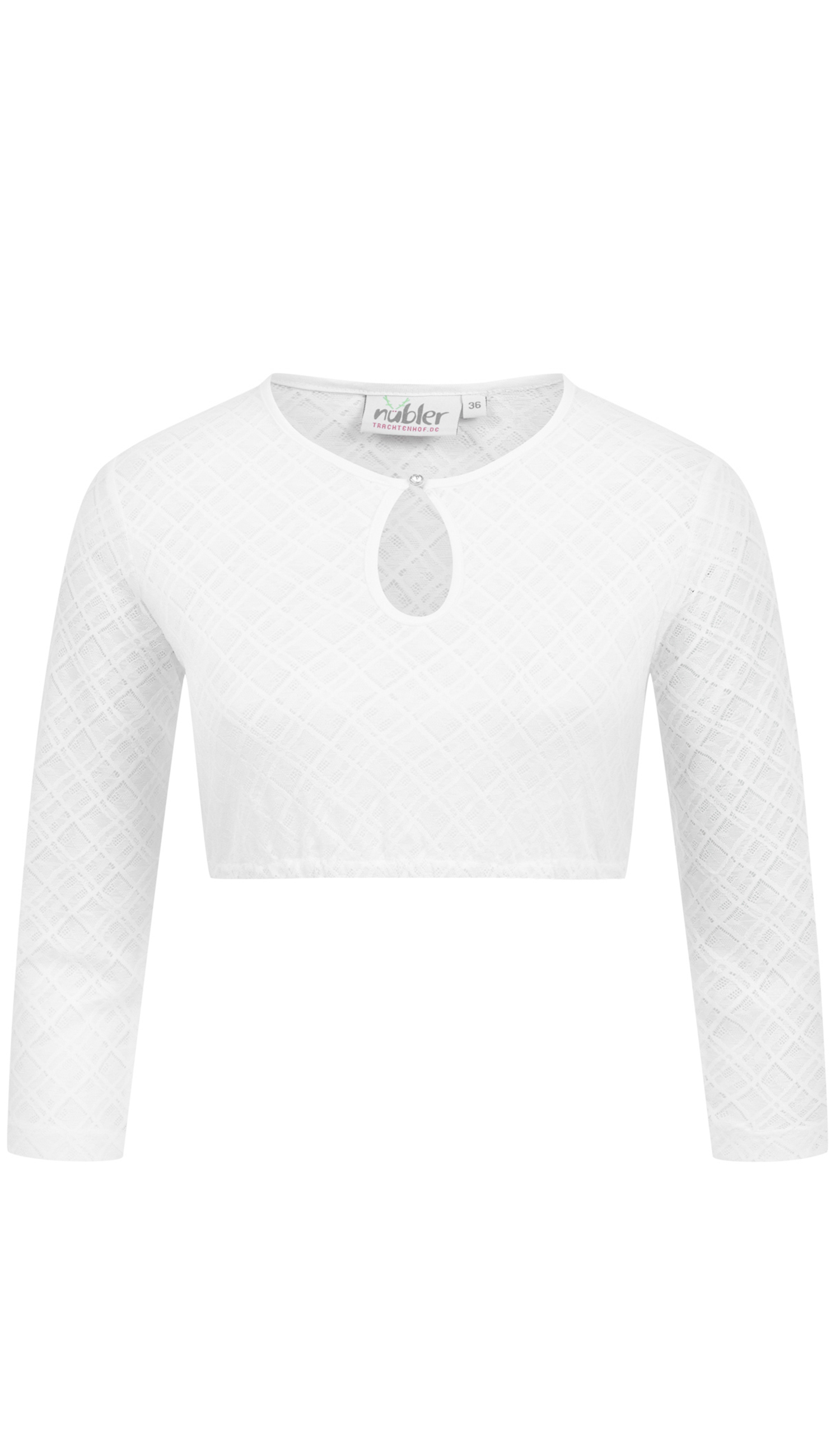 Dirndlbluse Anni in Cremeweiß von Nübler