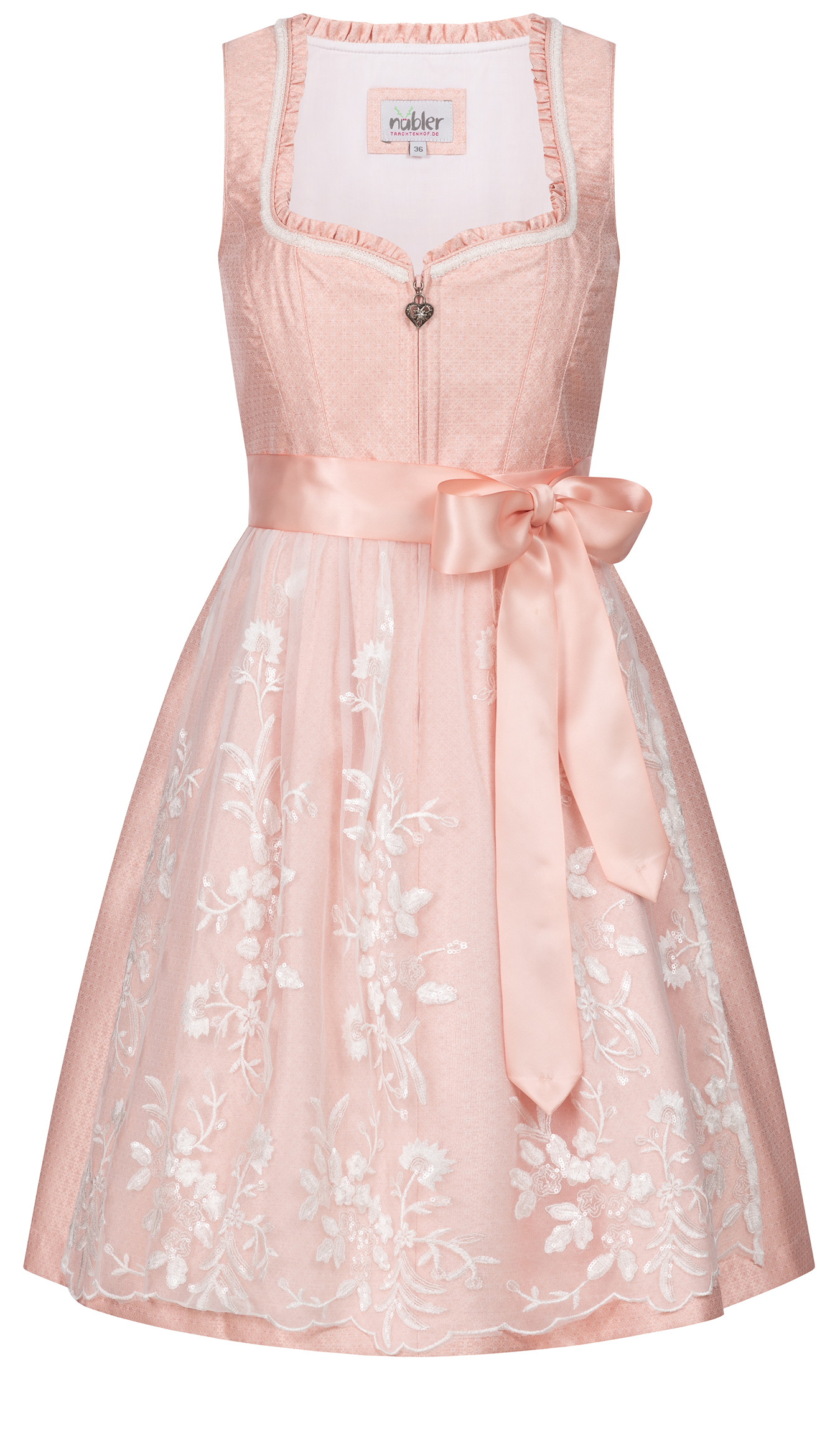 Mididirndl Gardi in Peach von Nübler