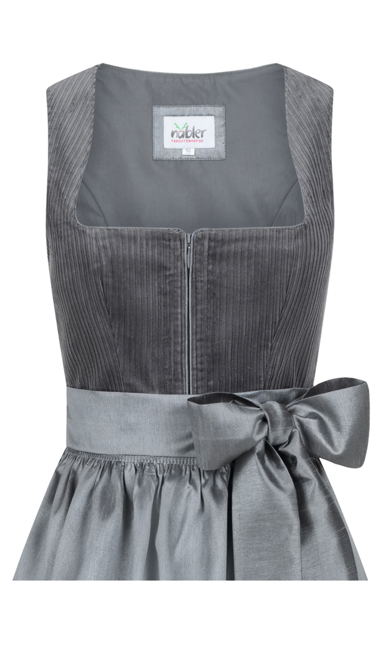 Langes Dirndl Florentine in Schiefer von Nübler