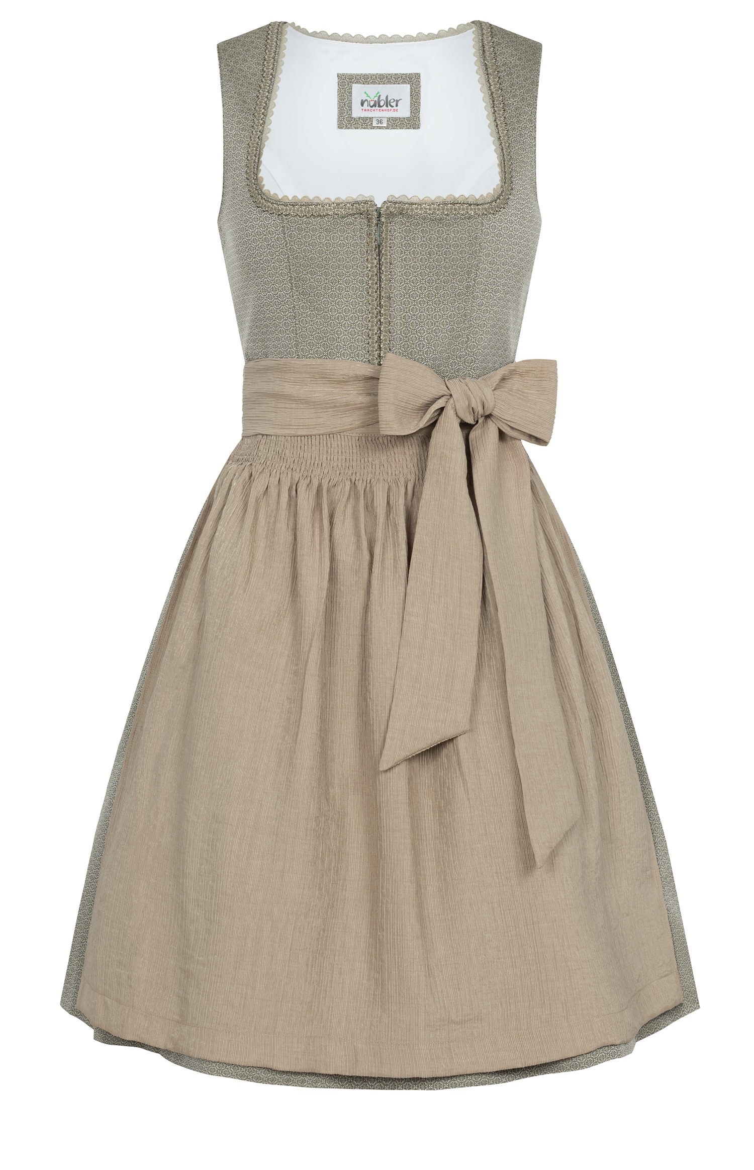 Midi Dirndl Flavienne in Sand von Nübler