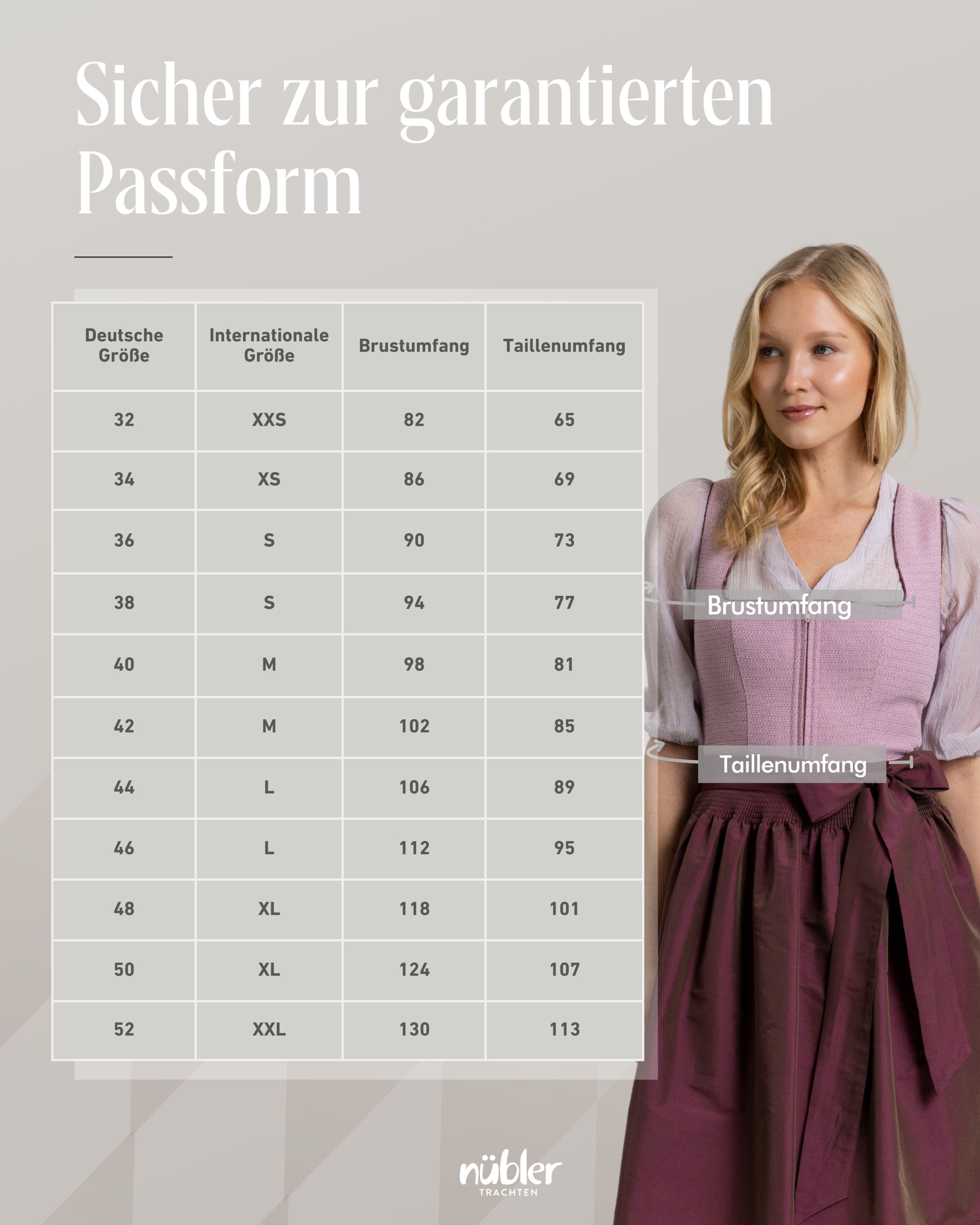 Mini Dirndl Kaja in Lavendel von Nübler