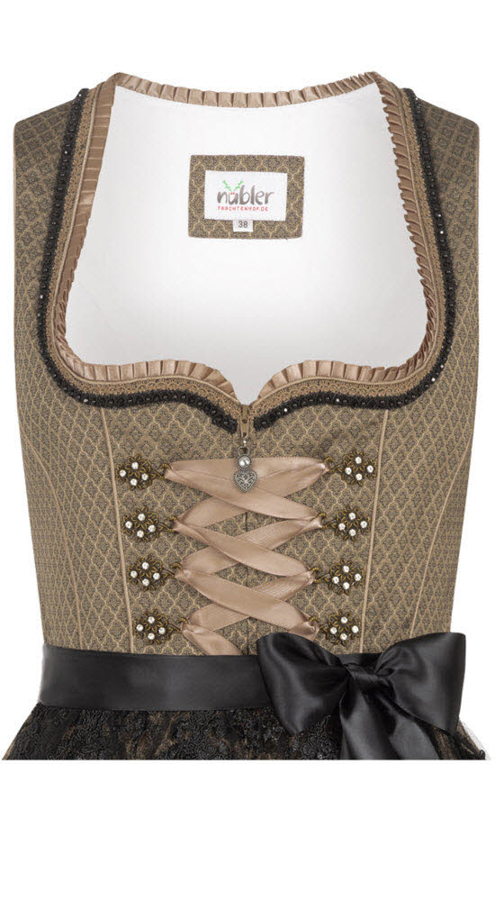 Mini Dirndl Erika in Gold von Nübler