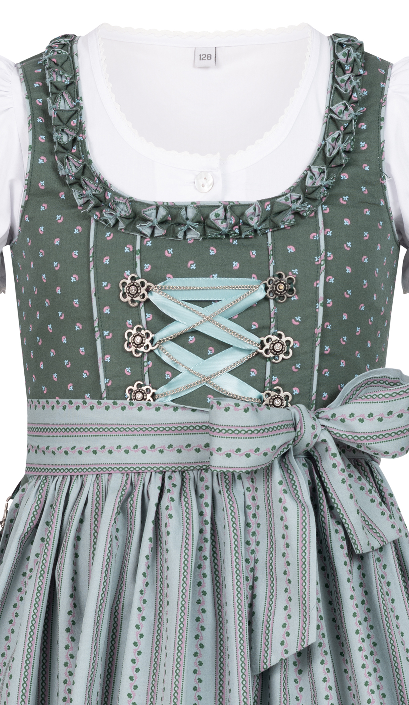 Kinderdirndl Nabila in Petrol von Nübler