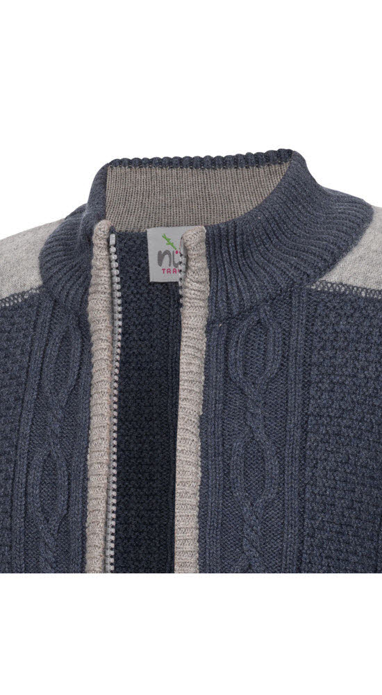 Kinderstrickjacke Igor in Blau von Nübler