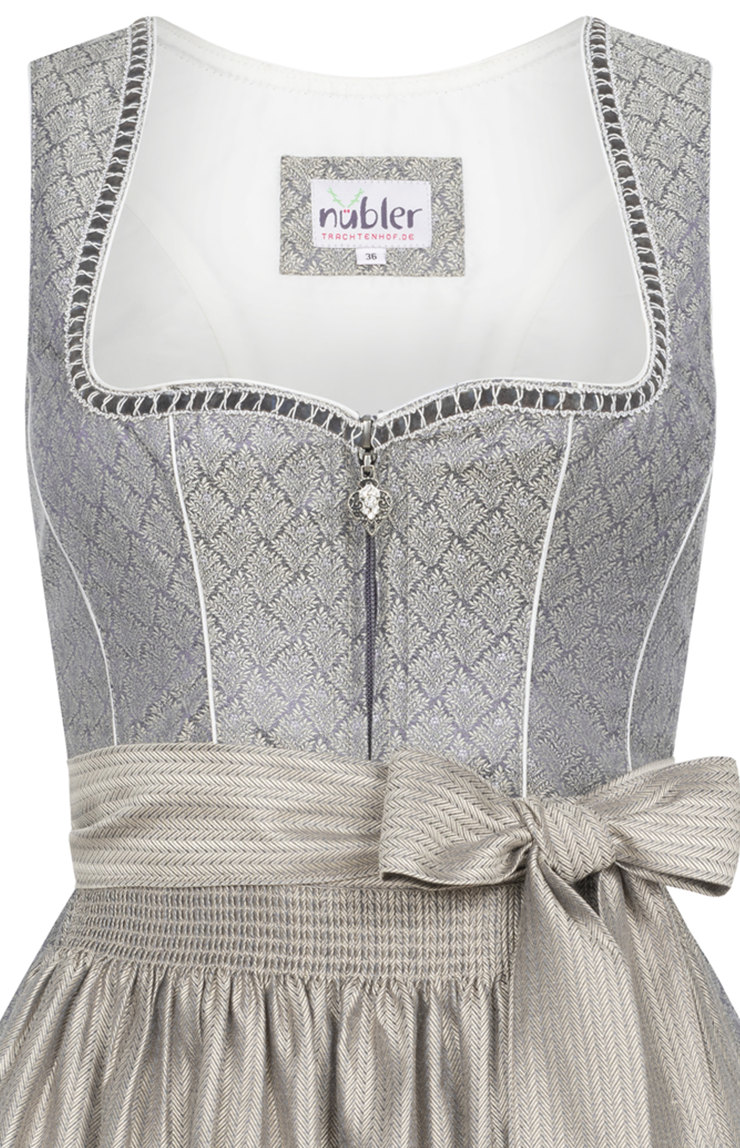 Midi Dirndl Georgina in Graphite von Nübler