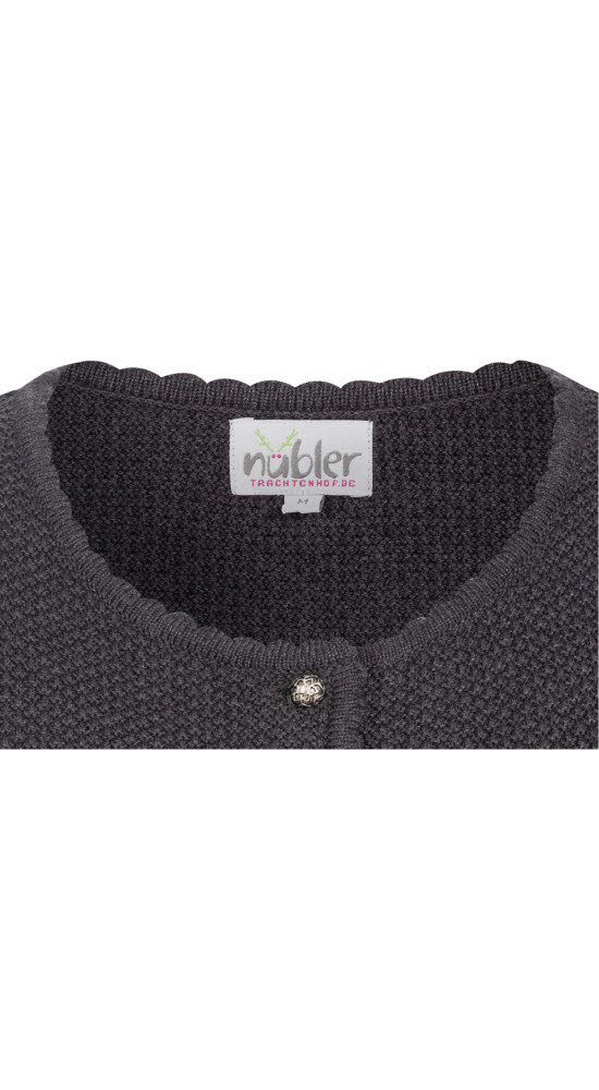 Strickjacke Langarm Yvonne in Anthrazit von Nübler
