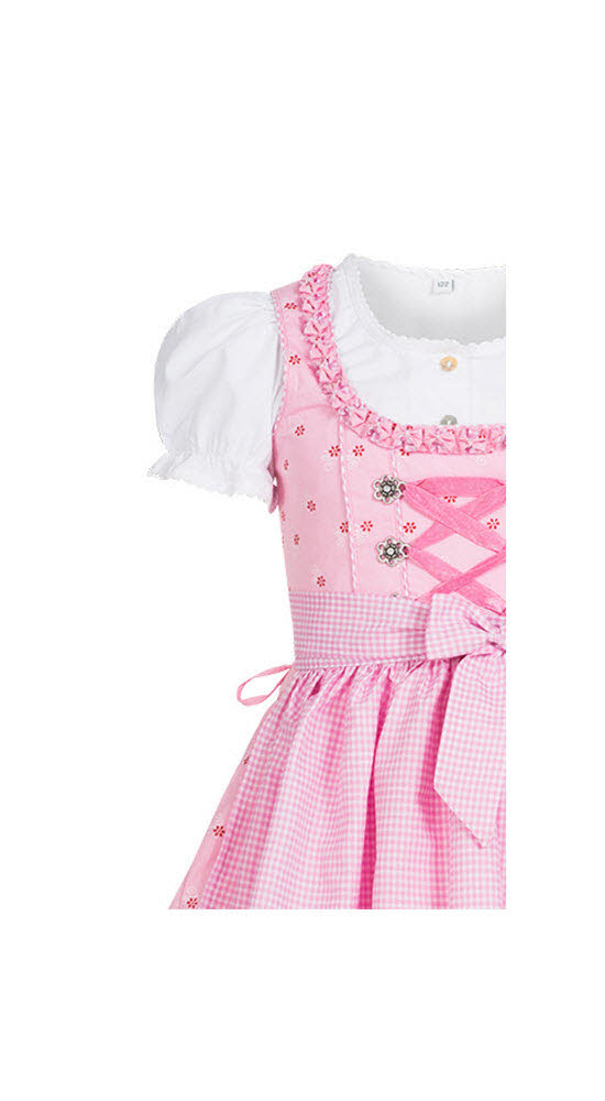 Mädchen Dirndl im traditionellen Stil Kinder Trachten