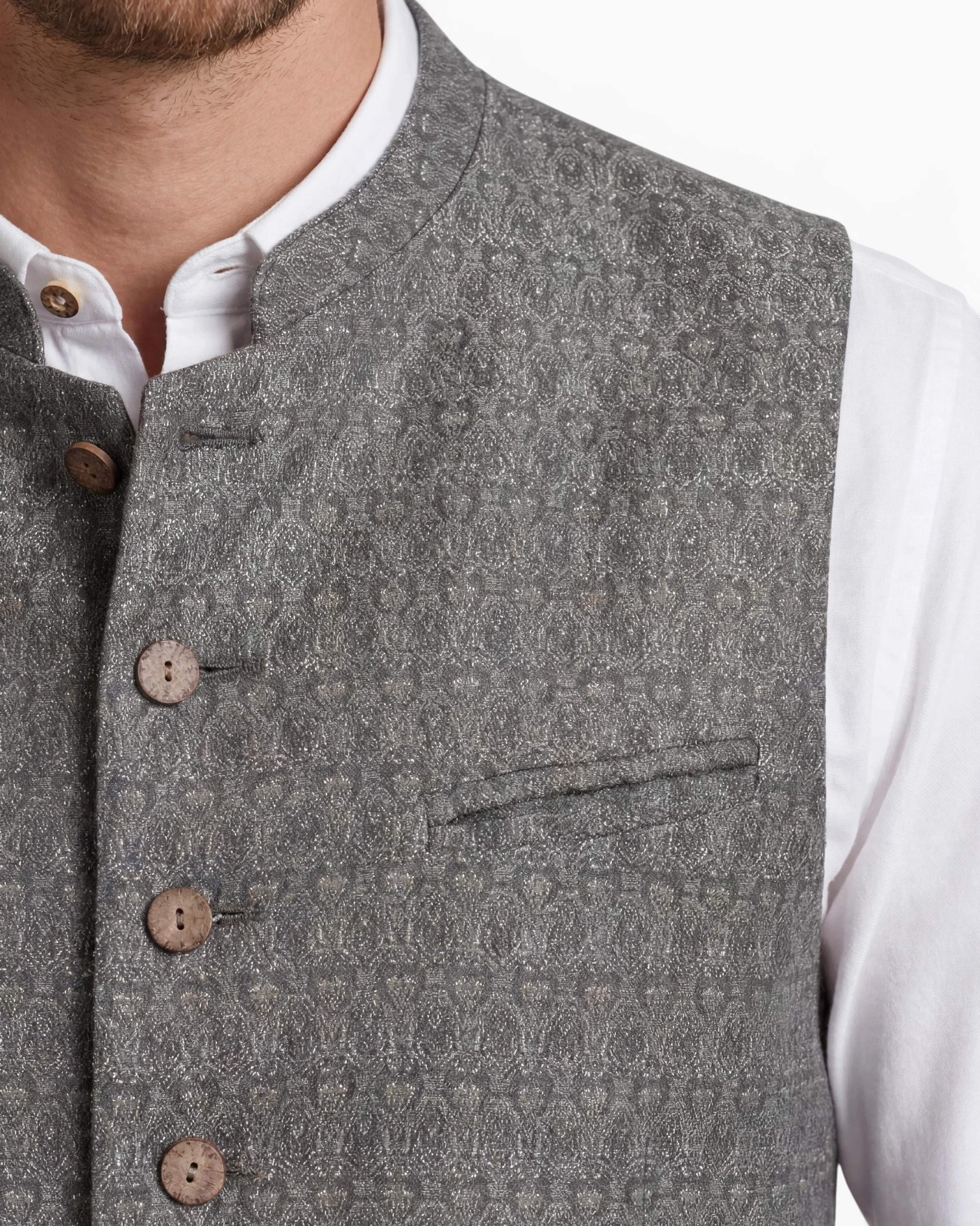 Gilet Marius in Mahagoni