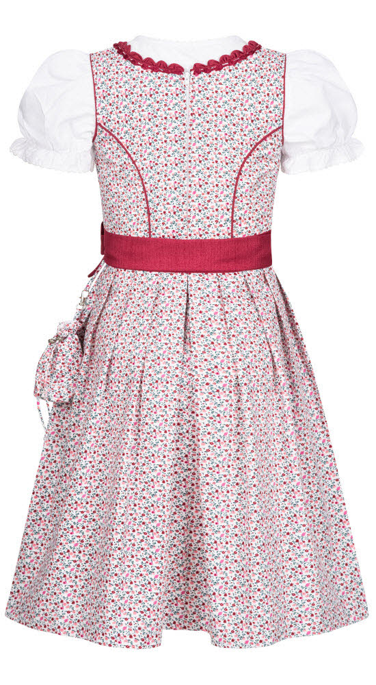 Kinderdirndl 3-teilig Doris in Beere von Nübler Größe 86