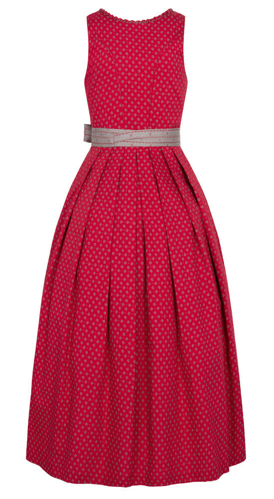 Langes Dirndl Thea in Rot von Nübler