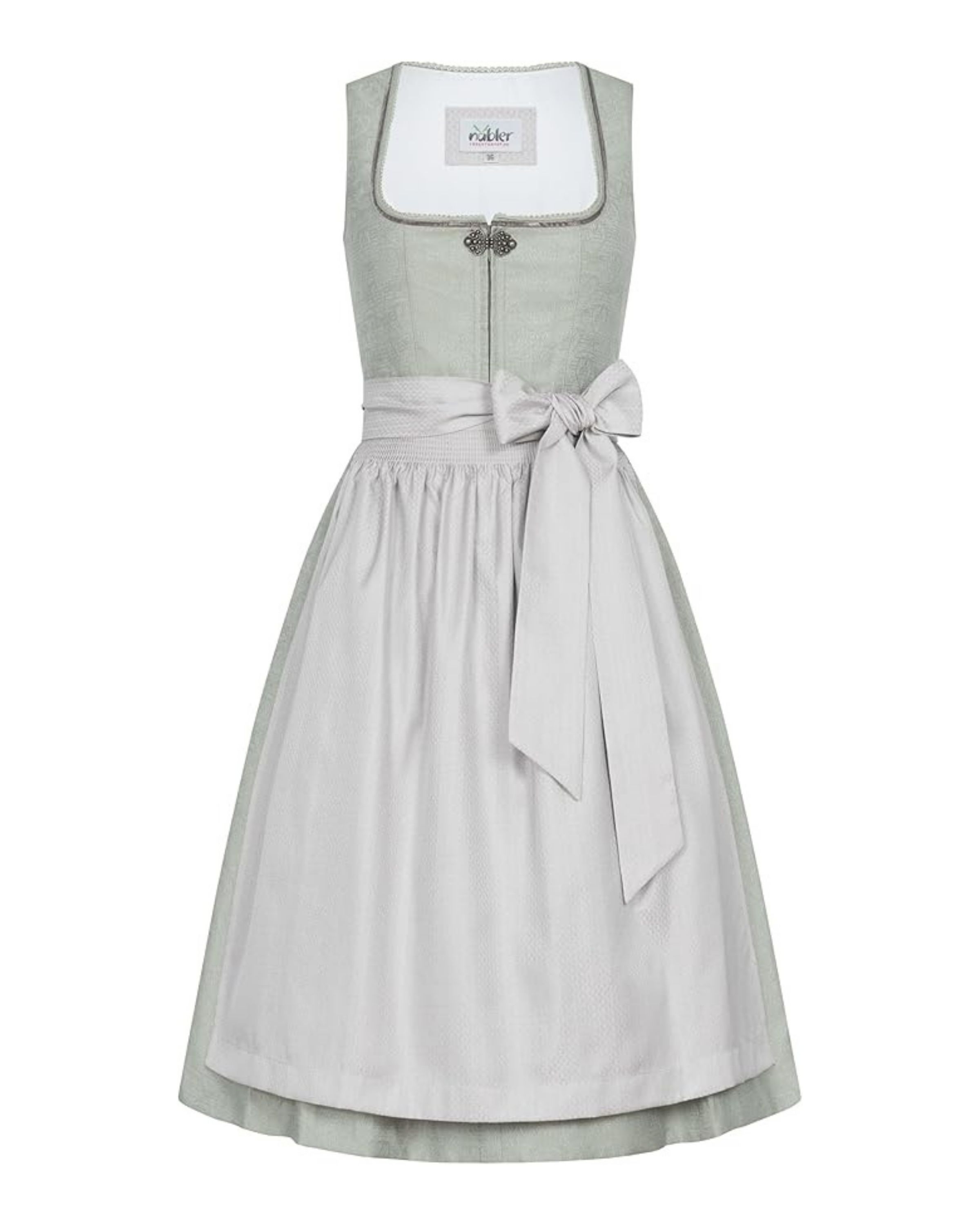 Midi Dirndl Flurina in Salbei von Nübler