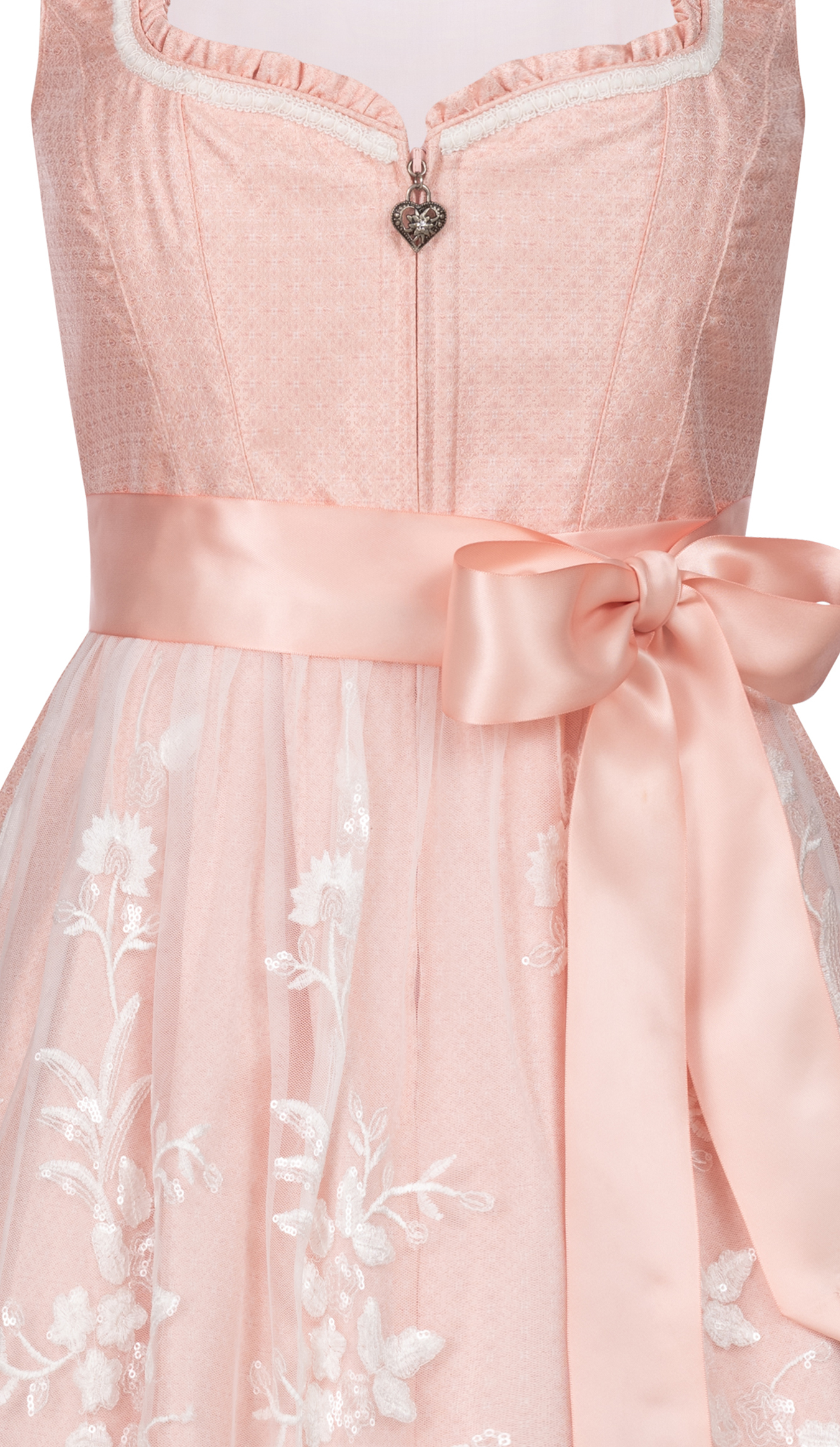 Mididirndl Gardi in Peach von Nübler