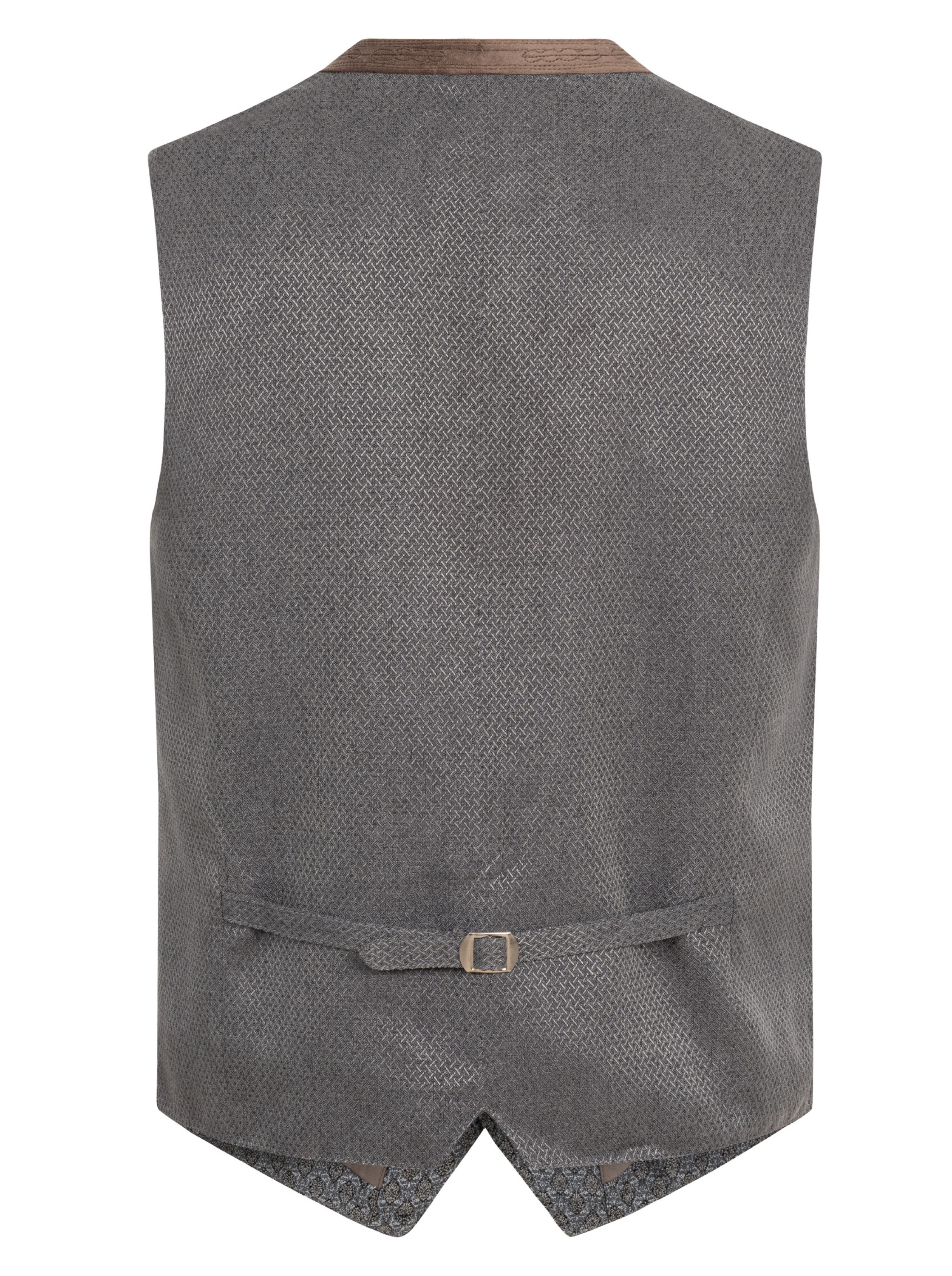 Trachtengilet Milo in Grau Braun