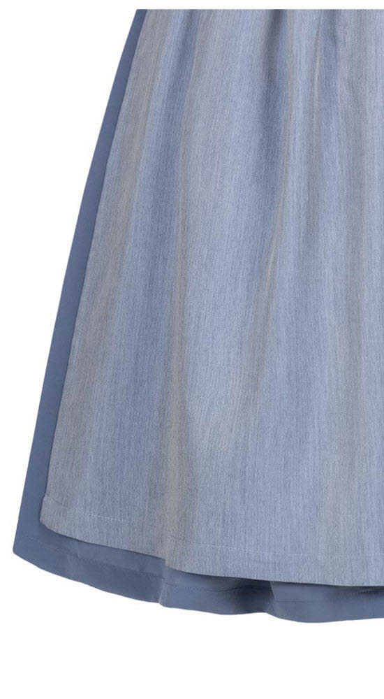 Midi Dirndl Elsa in Rauchblau von Nübler