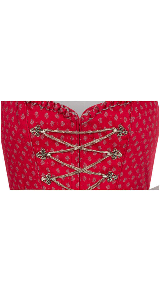 Langes Dirndl Thea in Rot von Nübler