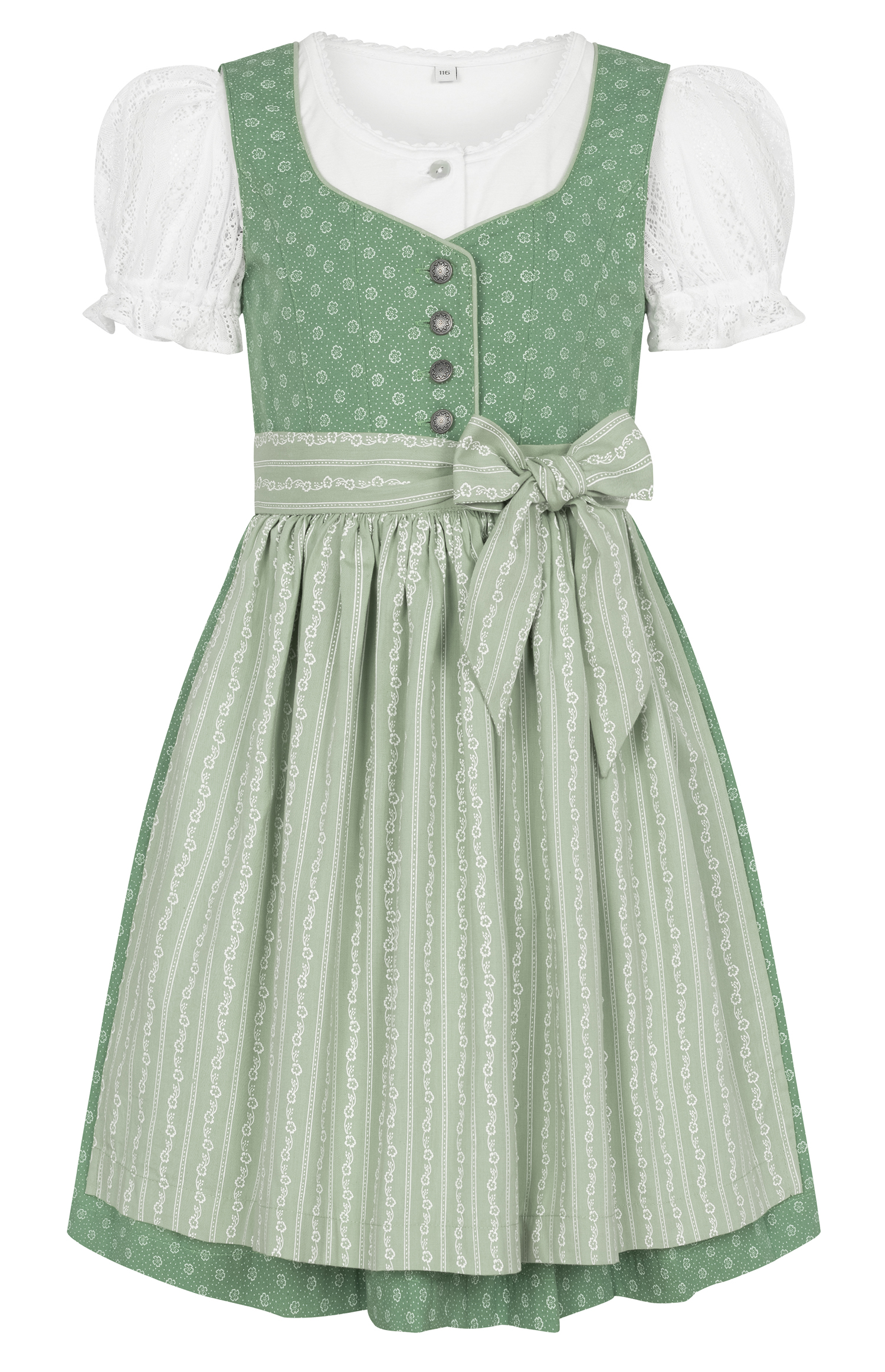 Kinderdirndl Flores in Almgrün von Nübler