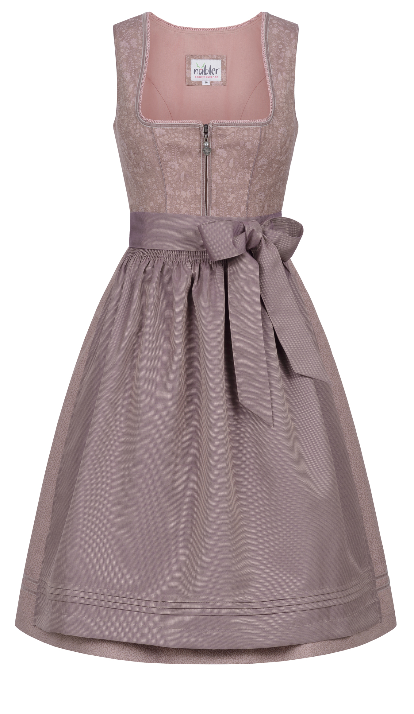 Midi Dirndl Gerlis in Mauve von Nübler Midi Dirndl Gerlis in Mauve von Nübler